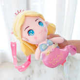 Ariel 25 CM Kids Girls Cosplay Shoulder Bag Crossbody Bags School Bag Plush Toy Birthday Halloween Party Gifts